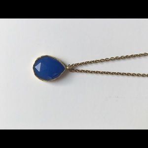 Blue drop necklace
